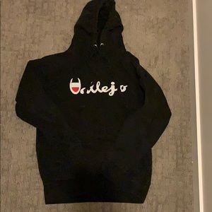 black champion looking hoodie